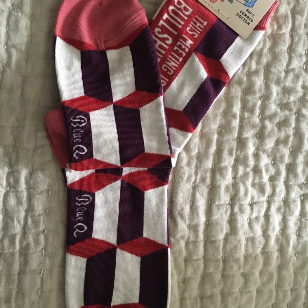 Blue Q Womens Crew Socks - This meeting is....